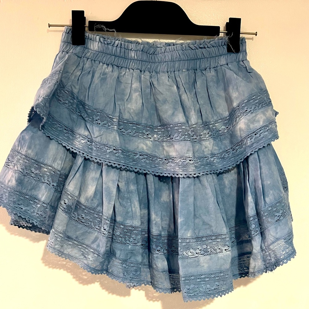 Love Shack Fancy tiered ruffle mini skirt